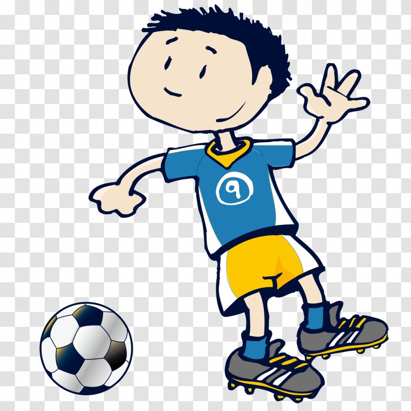 Cartoon Football Sport - Player - Boy Transparent PNG