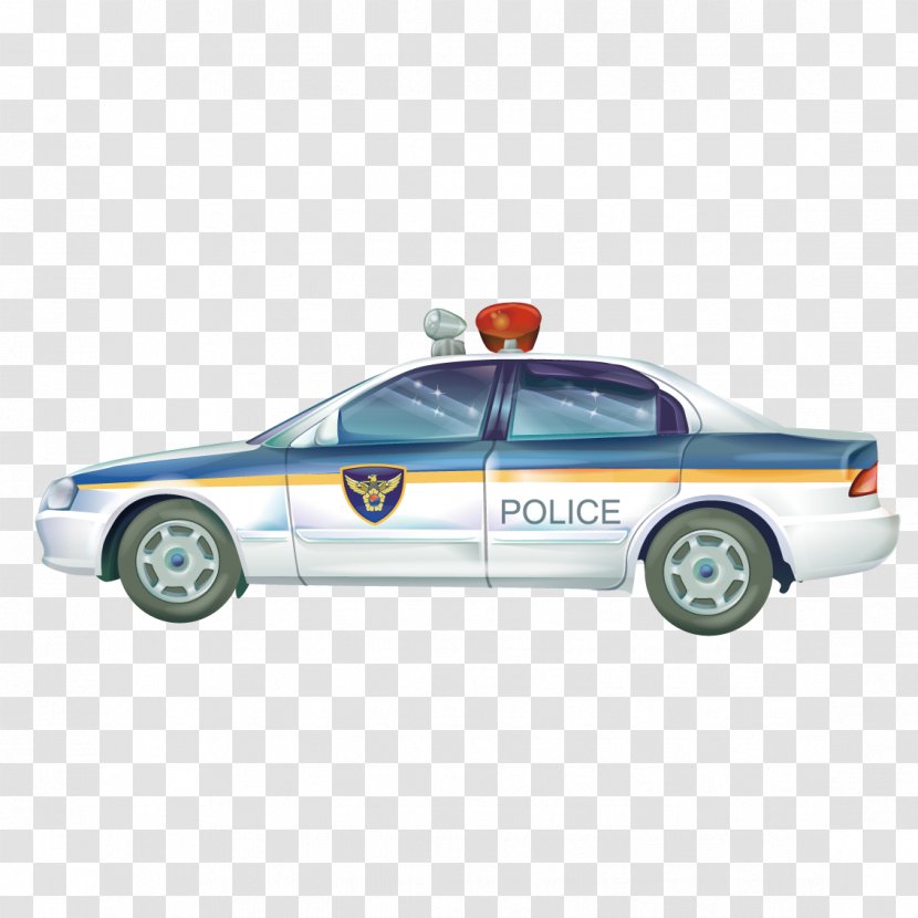 Police Car - Motor Vehicle - Cartoon Transparent PNG