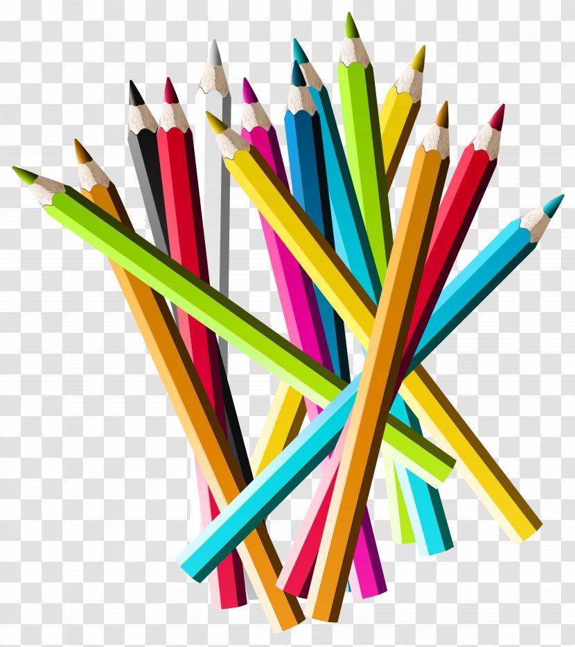Colored Pencil Clip Art - Colorful Pencils Clipart Picture Transparent PNG