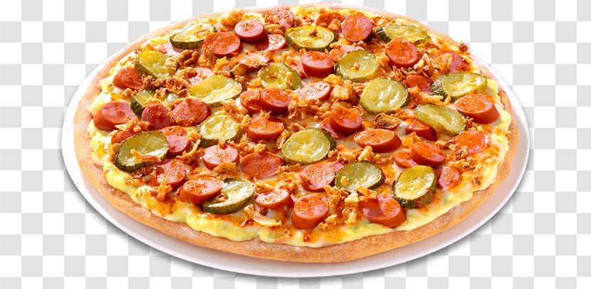 California-style Pizza Sicilian Pasta Hut - Italian Food - Frankfurter Würstchen Transparent PNG