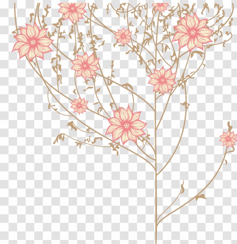 Floral Design Motif - Area - Vector Trees Transparent PNG