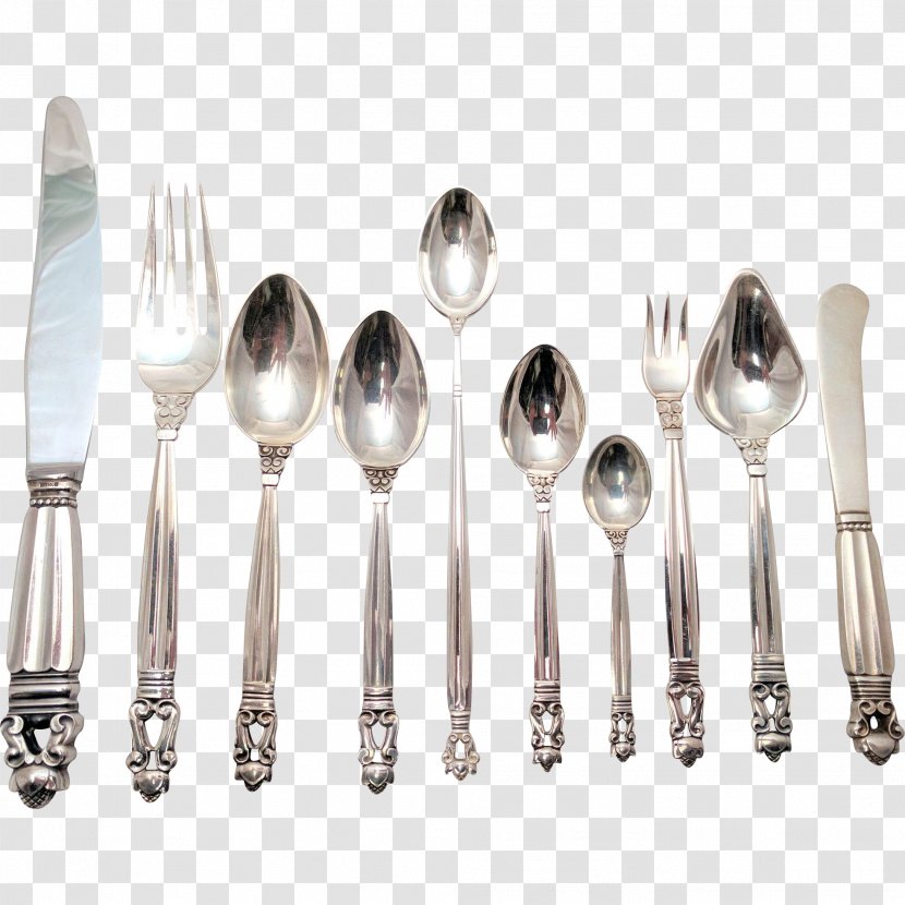 Metal - Cutlery - Sterling Silver Transparent PNG