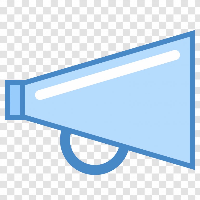 Handheld Devices - Blue - Megaphone Transparent PNG