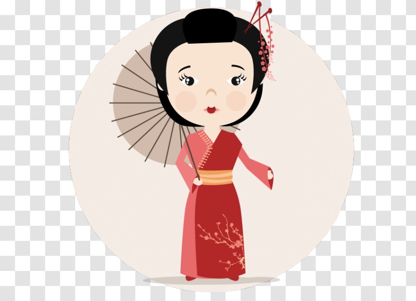 Japan Woman - Silhouette Transparent PNG