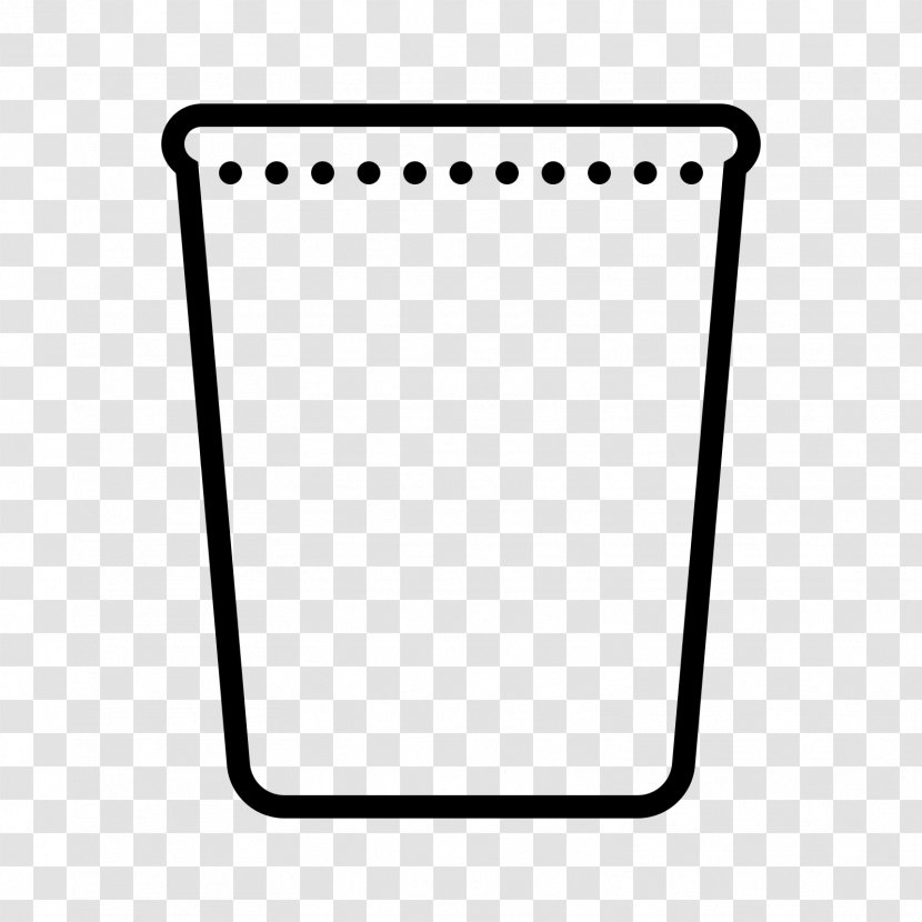 Line White Area Point Rectangle - Black And - Trash Can Transparent PNG