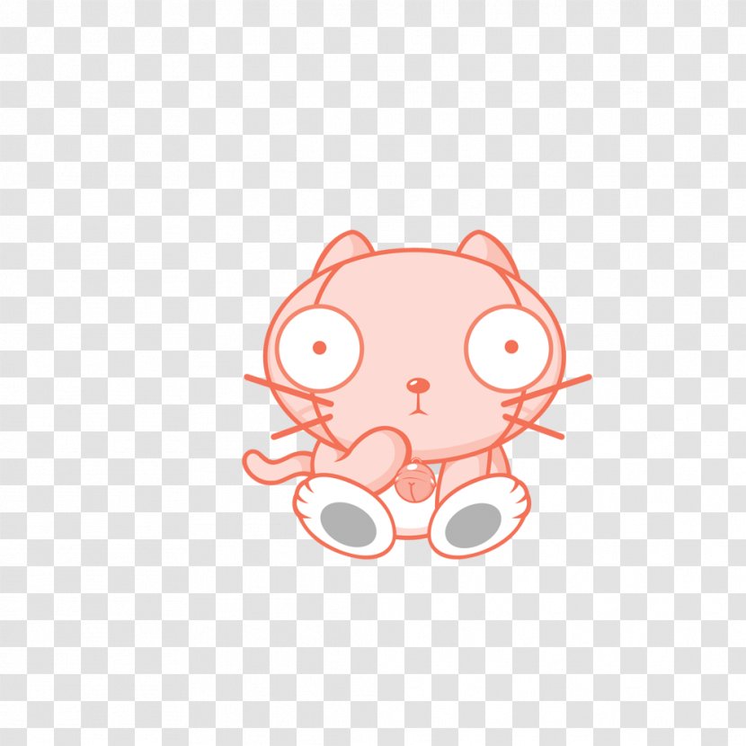 Pink Cat - Heart - Pet Transparent PNG