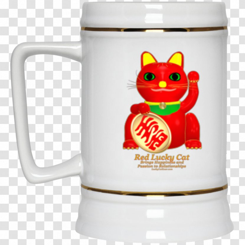 Beer Stein Mug Drink Glasses - Lucky Cat Transparent PNG