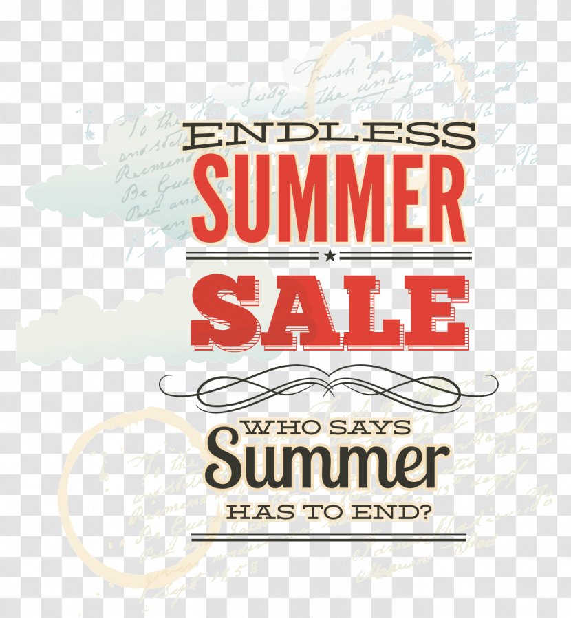 Poster Typography - Pattern - Red Summer Sign Transparent PNG