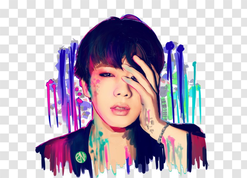 RM BTS Fan Art Drawing - Watercolor Transparent PNG