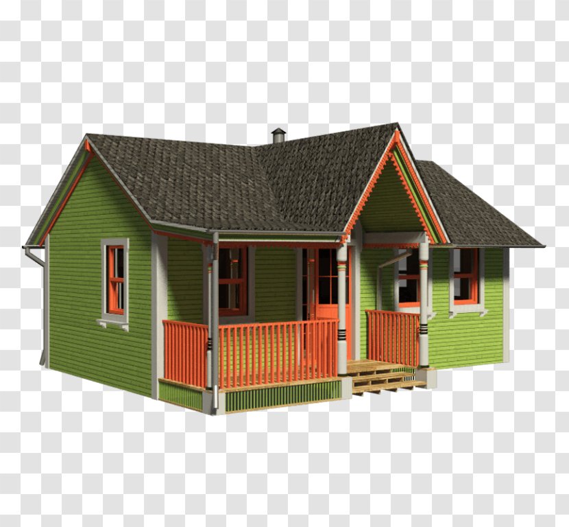 Cottage House Plan Log Cabin Architecture - Storey Transparent PNG