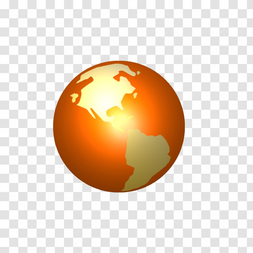 Desktop Wallpaper Sphere Computer - Orange Transparent PNG