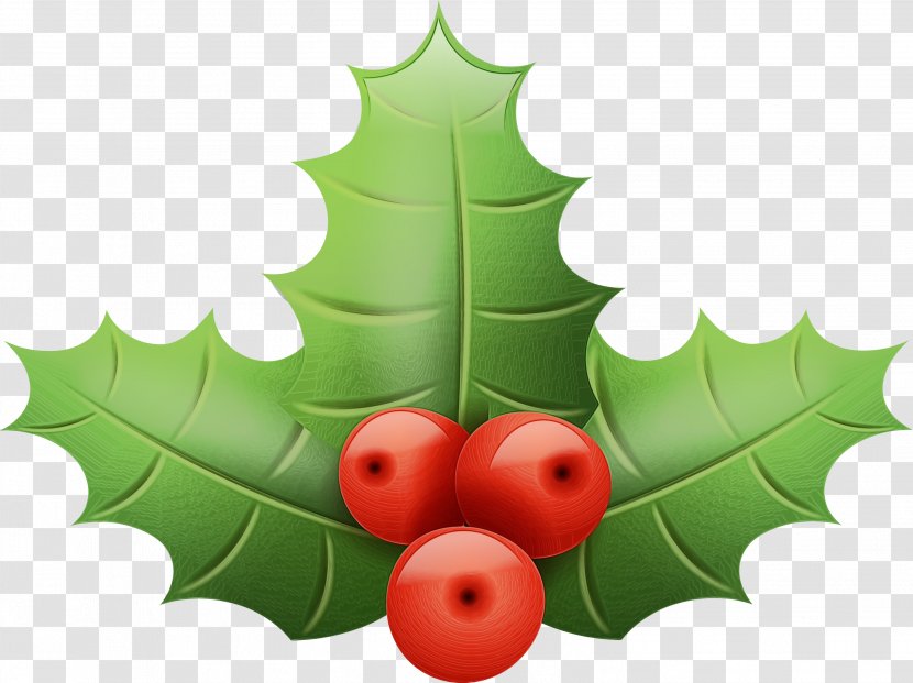 Christmas Tree - Leaf - Decoration Hollyleaf Cherry Transparent PNG