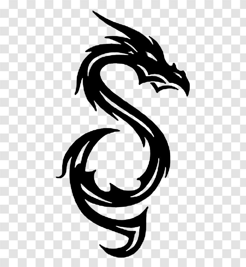 Tattoo Drawing Dragon Decal EUR2 - Silhouette Transparent PNG