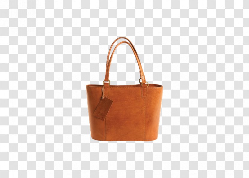 Tote Bag Leather Brown Caramel Color - Practical Stools Transparent PNG
