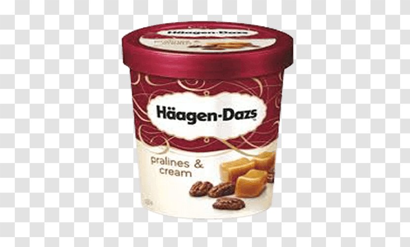 Praline Ice Cream Häagen-Dazs Belgian Chocolate - Frozen Dessert Transparent PNG