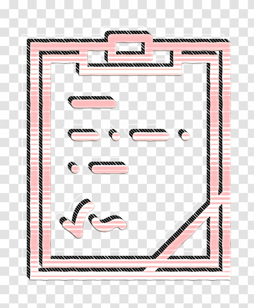 Notepad Icon Note Essential Set - Pink - Rectangle Transparent PNG