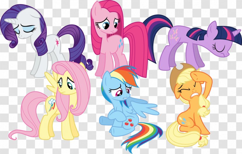 Pinkie Pie Rainbow Dash Pony Applejack Twilight Sparkle - Heart - Set Of Little Princess Transparent PNG