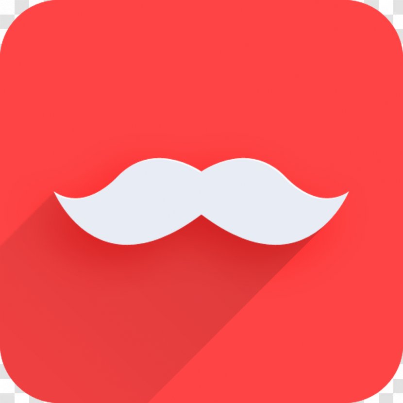 Line Moustache Clip Art - Red - Design Transparent PNG
