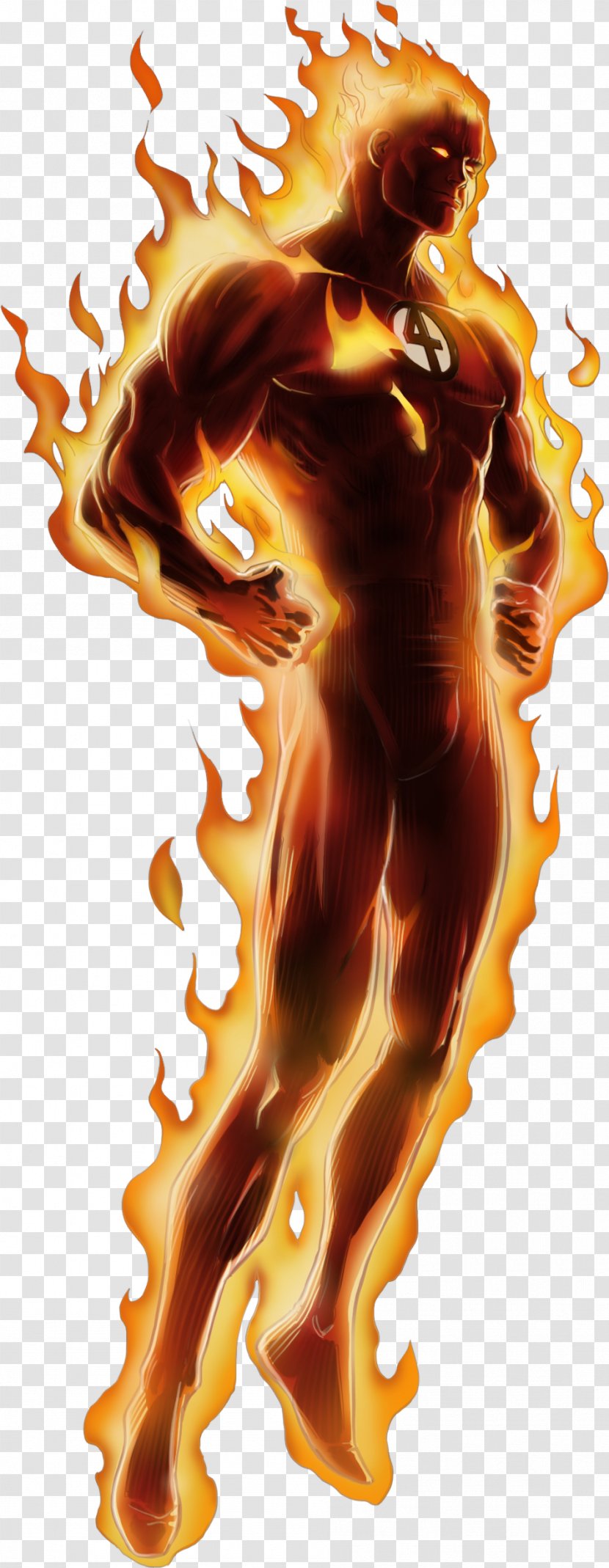 Human Torch Invisible Woman Fantastic Four - Fictional Character - Picture Transparent PNG