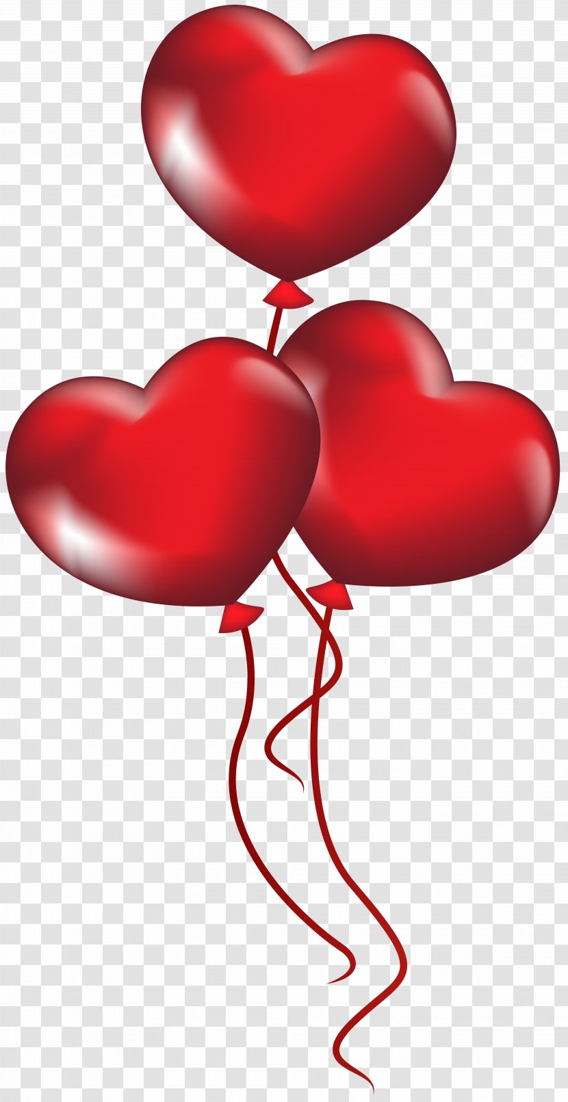 Gas Balloon Valentine's Day Heart Clip Art - Silhouette Transparent PNG
