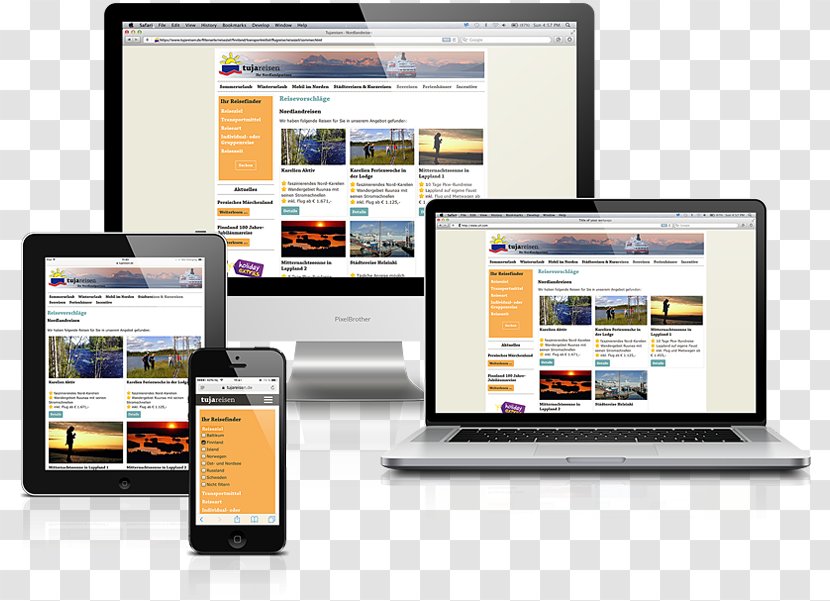 Responsive Web Design Website WordPress - Developer Transparent PNG