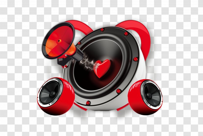 Loudspeaker Sound Computer File - Watercolor - Stereo Speakers Transparent PNG
