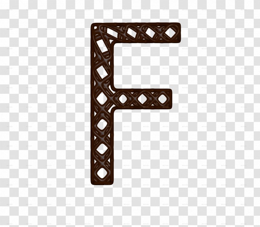 Number Line Angle - Symbol - 3D Chocolate Font Transparent PNG