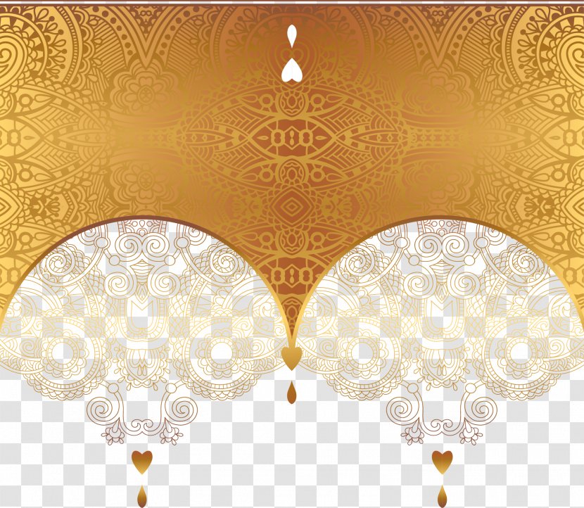 Ornament Gold Euclidean Vector - Gradient - Luxury Card Transparent PNG