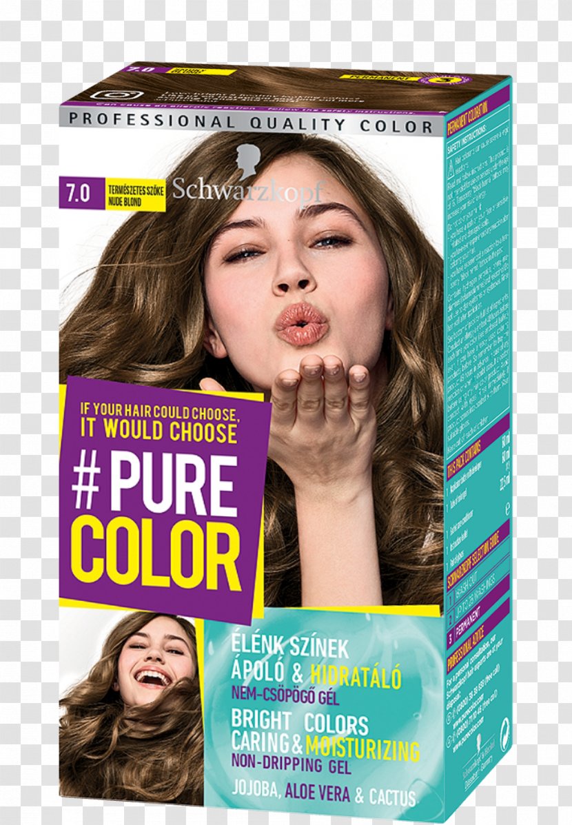 Schwarzkopf Hair Coloring Blond - Advertising Transparent PNG