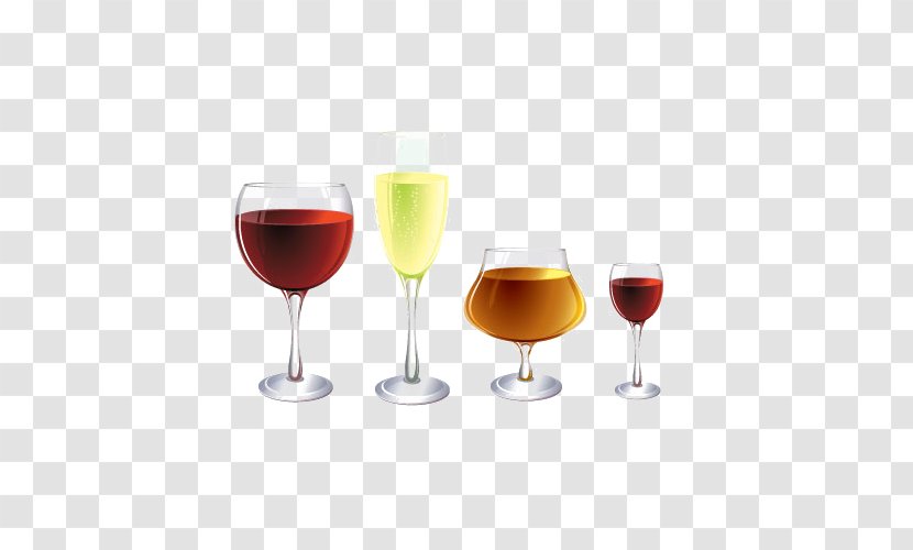 Wine Bottle Euclidean Vector - All Kinds Of Glass Pictures Transparent PNG
