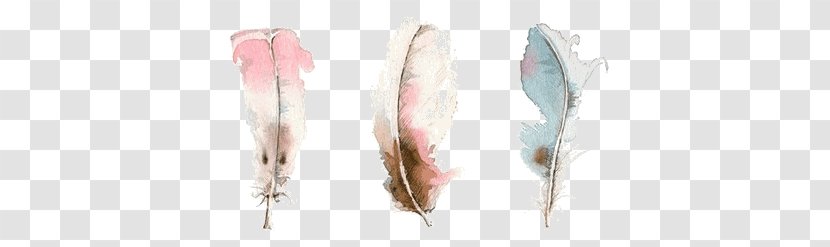 Watercolor Painting Drawing Art Feather - Iridescence Transparent PNG