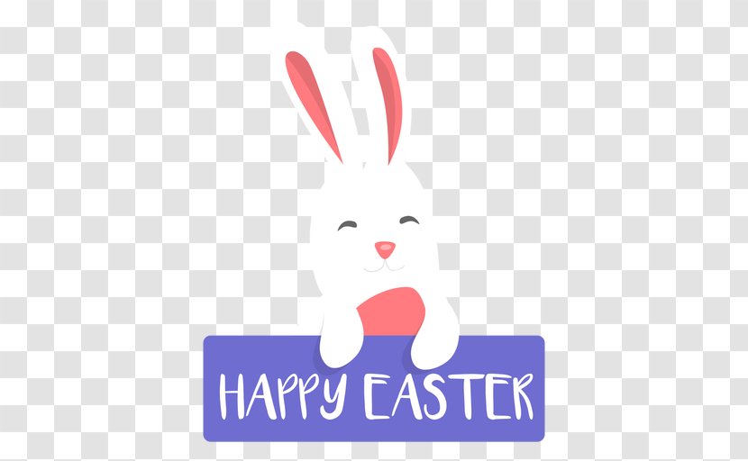Easter Bunny Rabbit Smile -m- Logo - Tail Transparent PNG