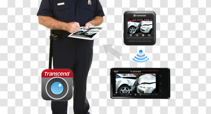 Car Transcend DrivePro 200 Information Dashcam Camera - Gadget - Full Hd Lcd Screen Transparent PNG