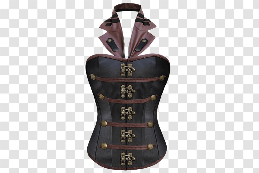 Corset Leather Satin Steampunk Bustier - Heart - Artificial Transparent PNG