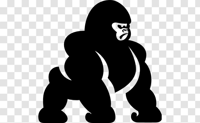 Ape Primate Clip Art - Mammal - Mountain Gorilla Transparent PNG