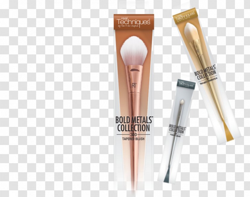Makeup Brush Real Techniques Bold Metals Triangle Foundation 101 Personal Care Cosmetics - Design Transparent PNG