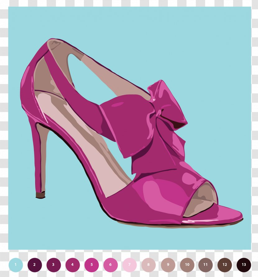 Sandal Dress Miniskirt Court Shoe - Pink High Heels Transparent PNG
