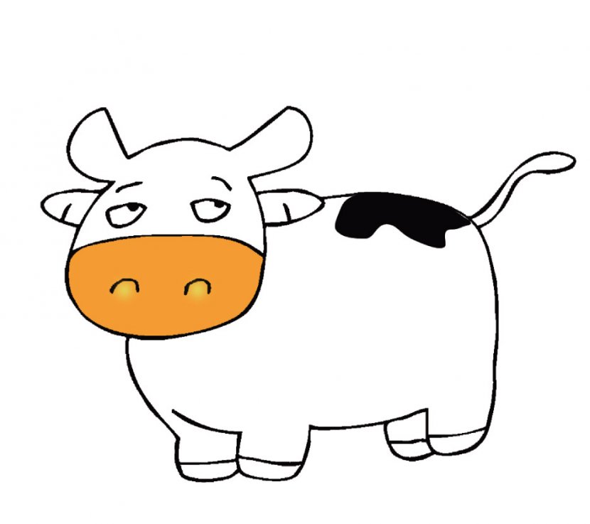 Baka Dairy Cattle Calf - Cartoon - Design Transparent PNG