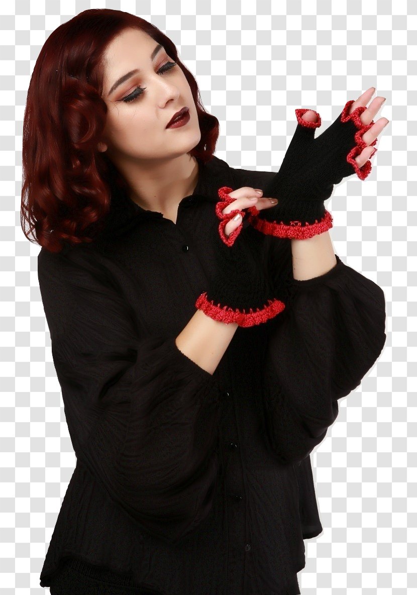 Glove Le Noir Bazaar Leggings Red Leather - Frame - Victorian Gloves Transparent PNG