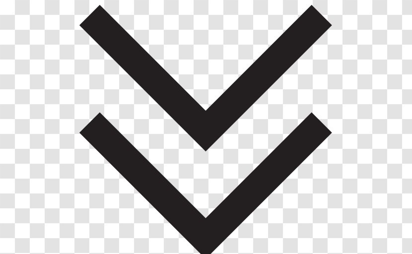 Arrow Symbol Icon - Triangle - Down Pic Transparent PNG