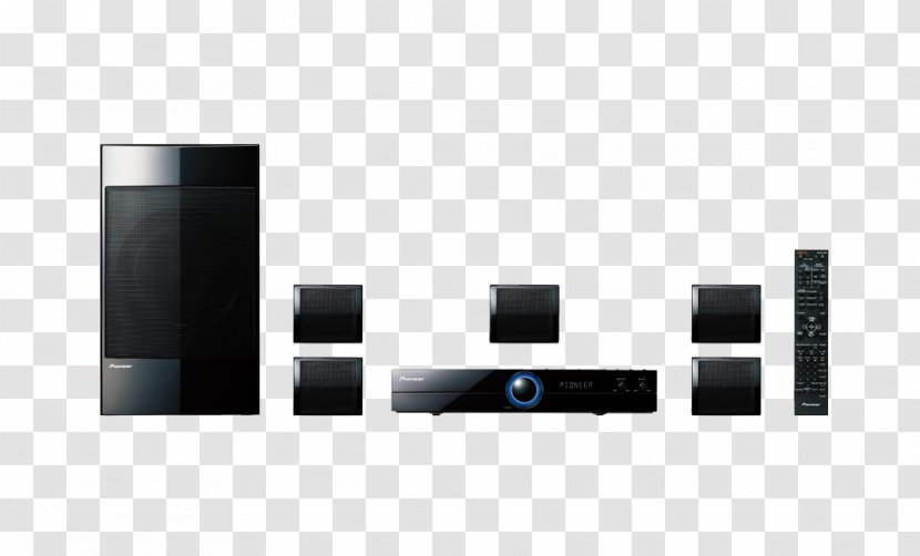 Blu-ray Disc Home Theater Systems 5.1 Surround Sound Pioneer BD Satellite Theatre System - Av Receiver - Black LoudspeakerHome Transparent PNG