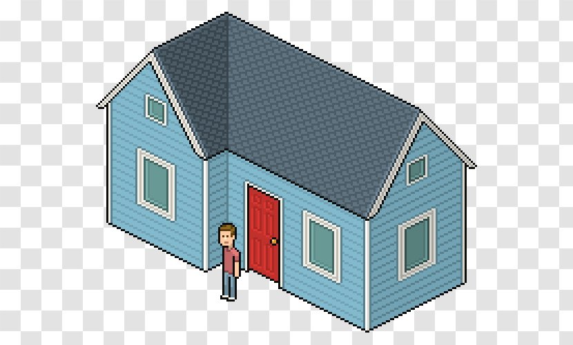 Isometric Projection Pixel Art Video Game Graphics Drawing - Facade - Building House Transparent PNG