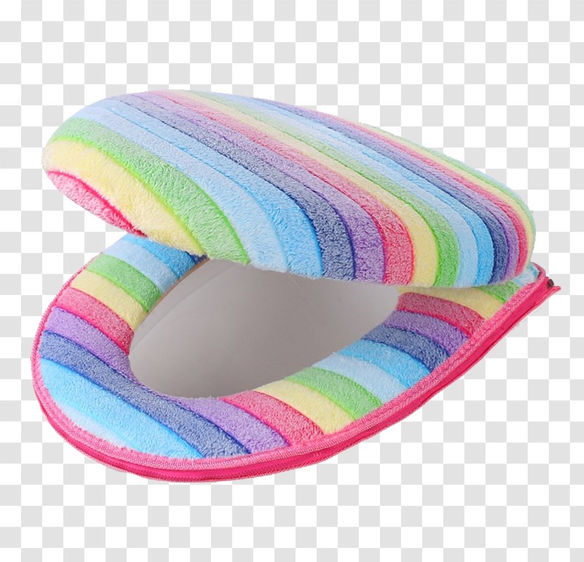 Toilet Seat Cover - Packaging And Labeling - Rainbow Pattern Mat Transparent PNG