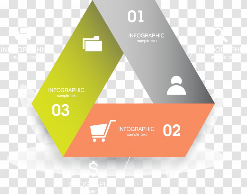 Origami - Triangle - Step Diagram Transparent PNG