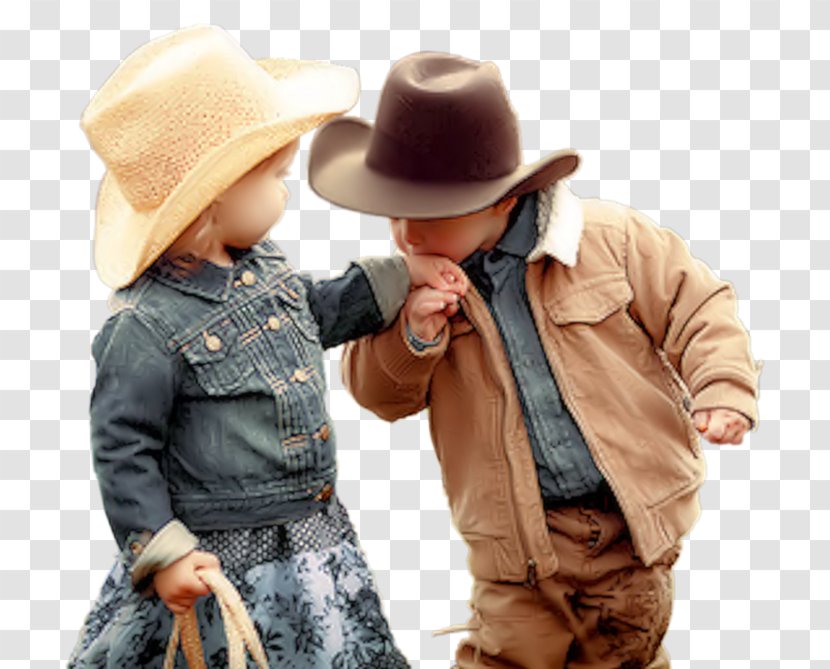 Cowboy In The Making Child Sister Sibling - Flower Transparent PNG