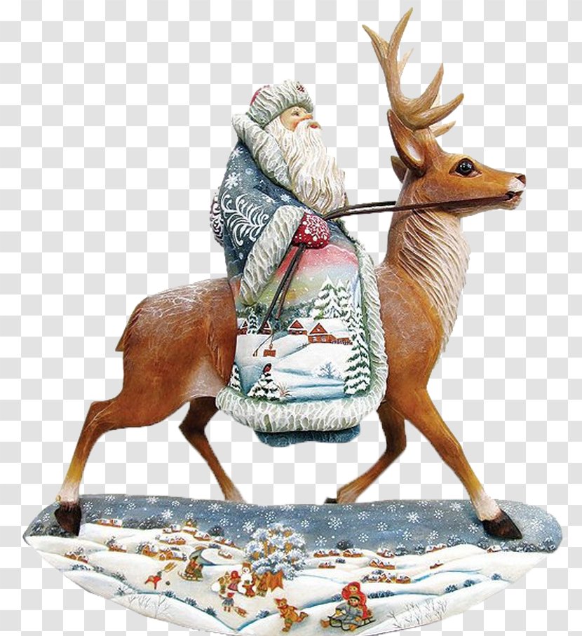 Reindeer Moose Santa Claus - Deer - Elderly Transparent PNG