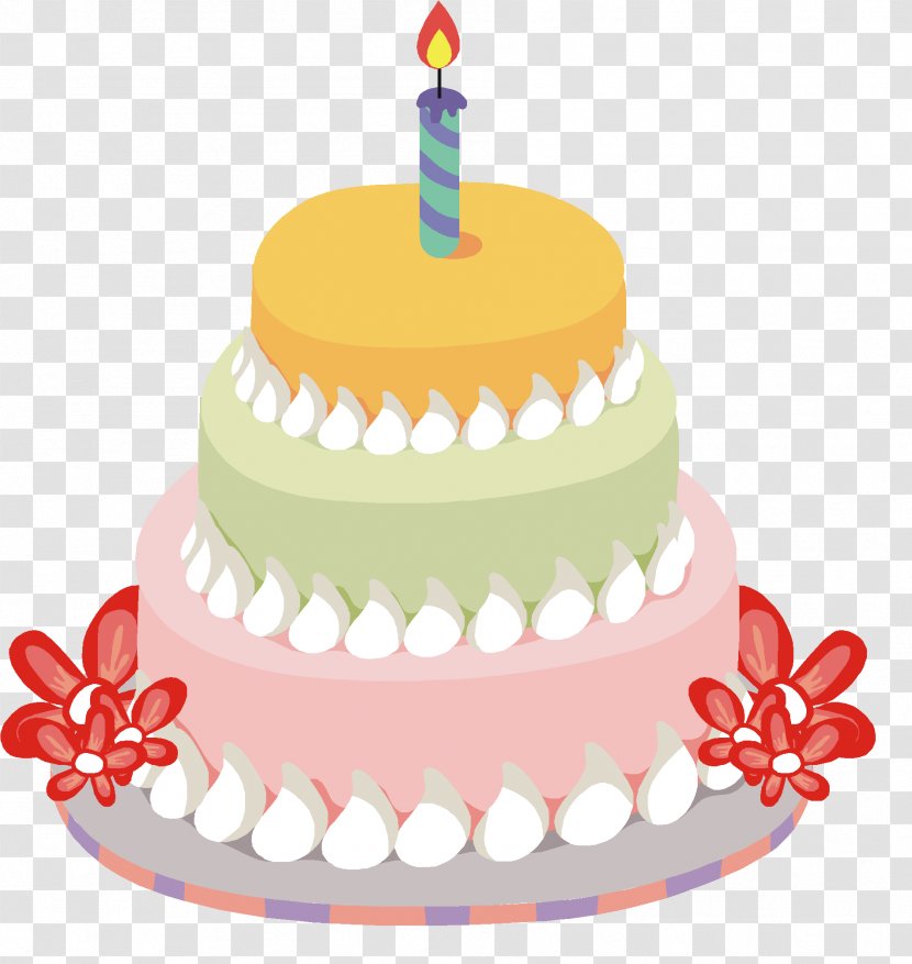 Sugar Cake Food Birthday Torte - Happy Transparent PNG