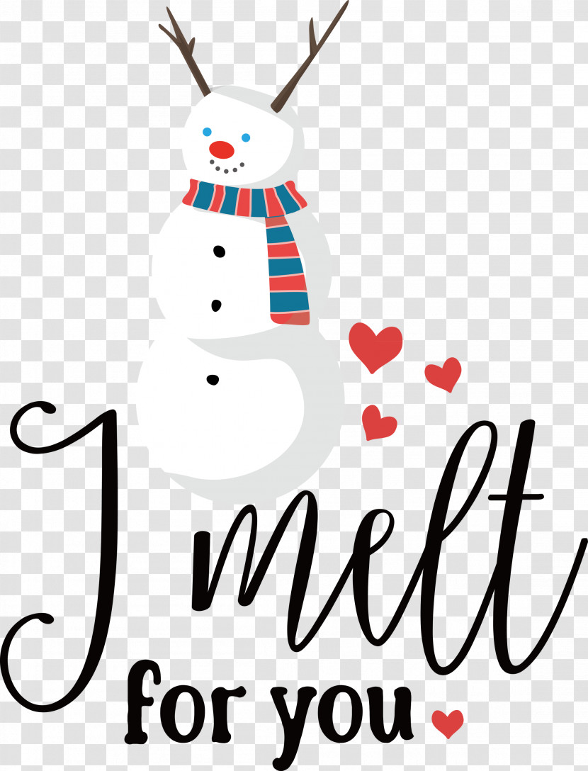 I Melt For You Snowman Winter Transparent PNG