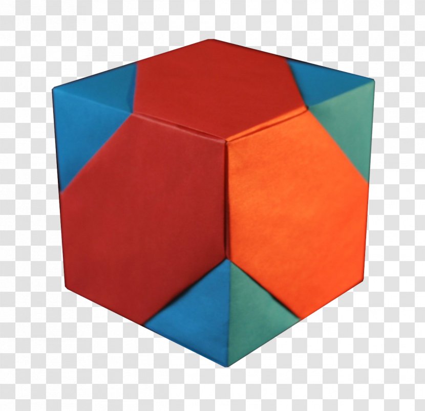 Cube Paper Modular Origami Pattern - Pyramid Transparent PNG