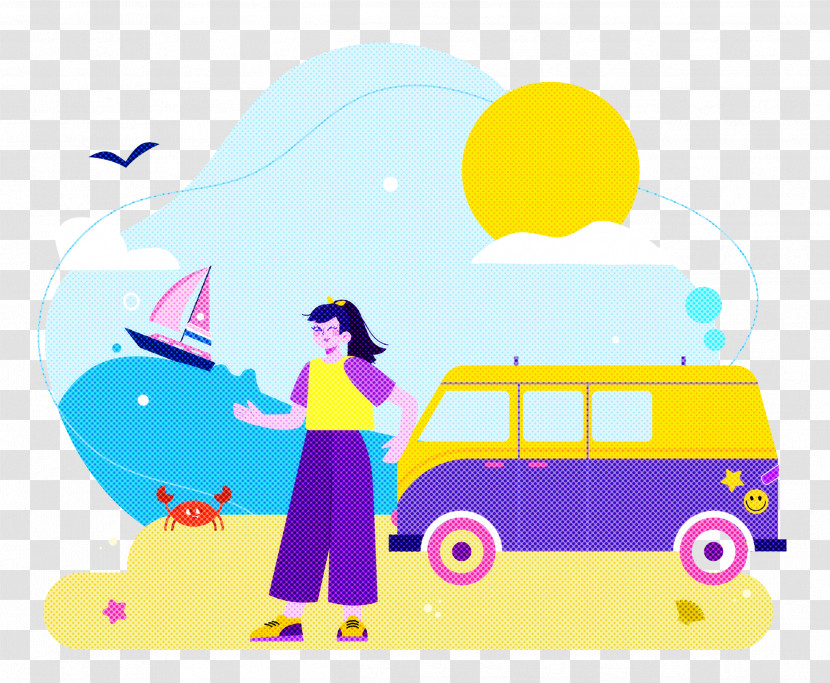 Seashore Day Vacation Travel Transparent PNG